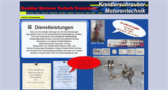 Desktop Screenshot of kreidlerschrauber.de